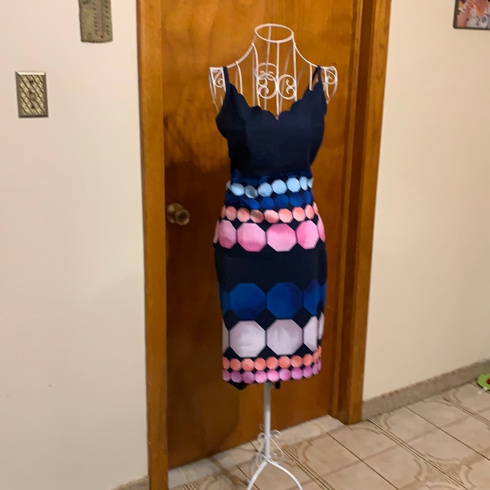 Sleeve less blouse with matching skirt